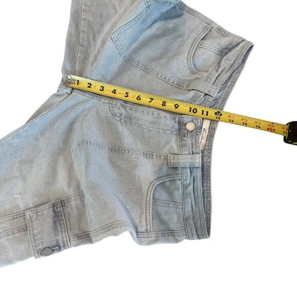 KanCan Womens Light Wash Cargo Jeans With Frayed Hem & Pockets Size W11 29 - Picture 7 of 8